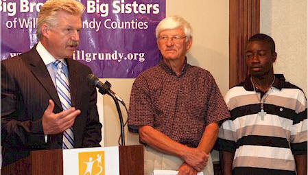 Jim Glasgow lends his support to many non-profit organizations in Will County.